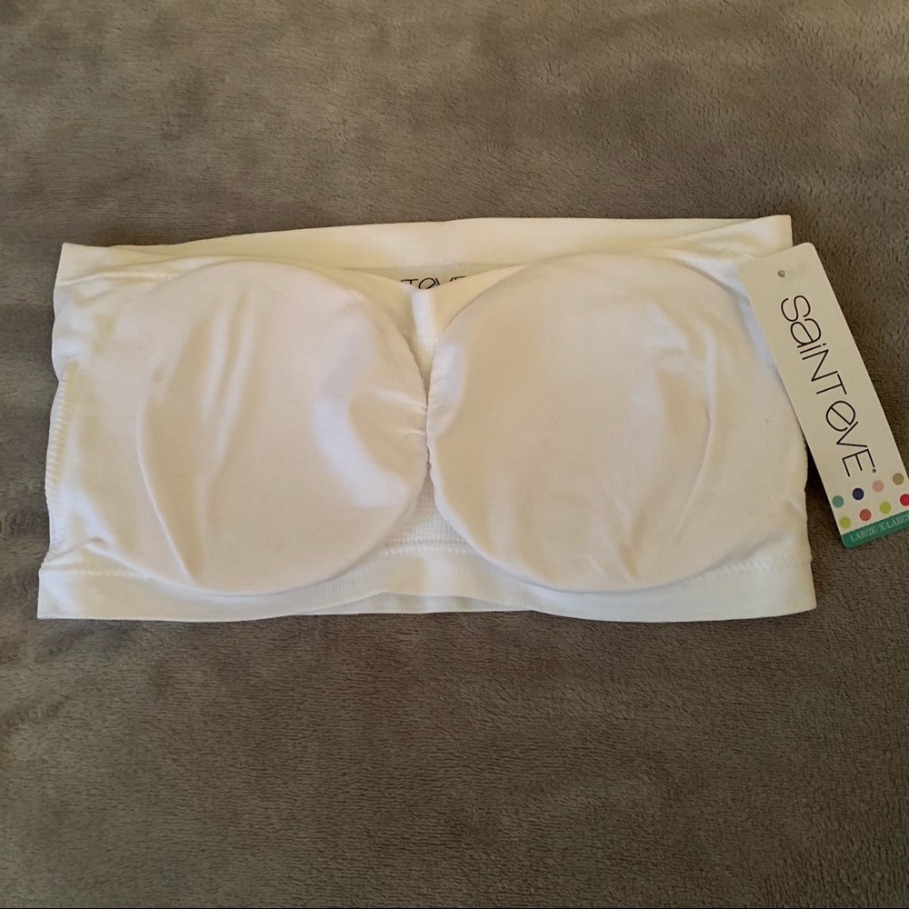 Saint Eve Bandeau Bra - White - NWT - L/XL